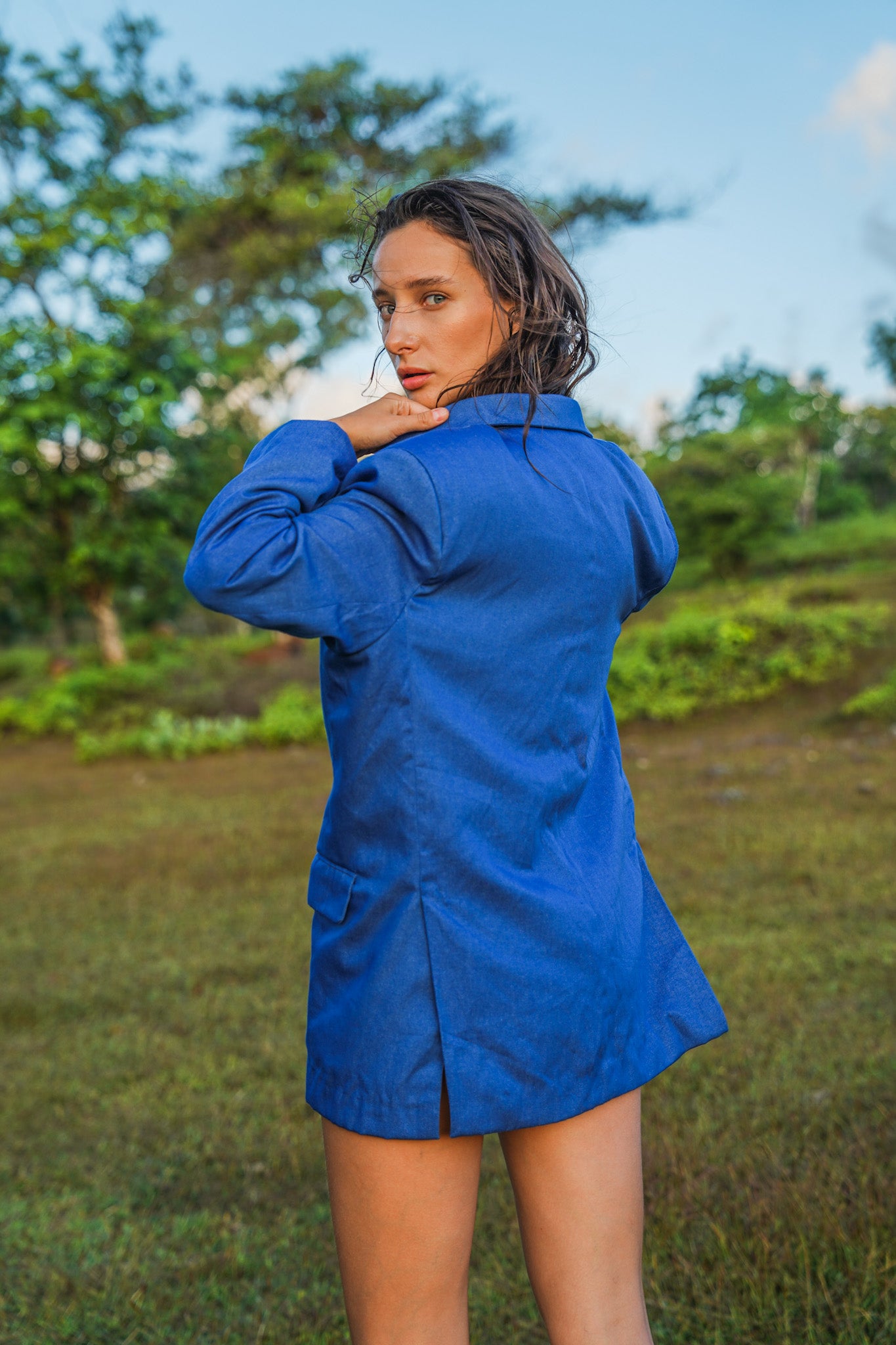 Azure Oversized Blazer - Punta Loca