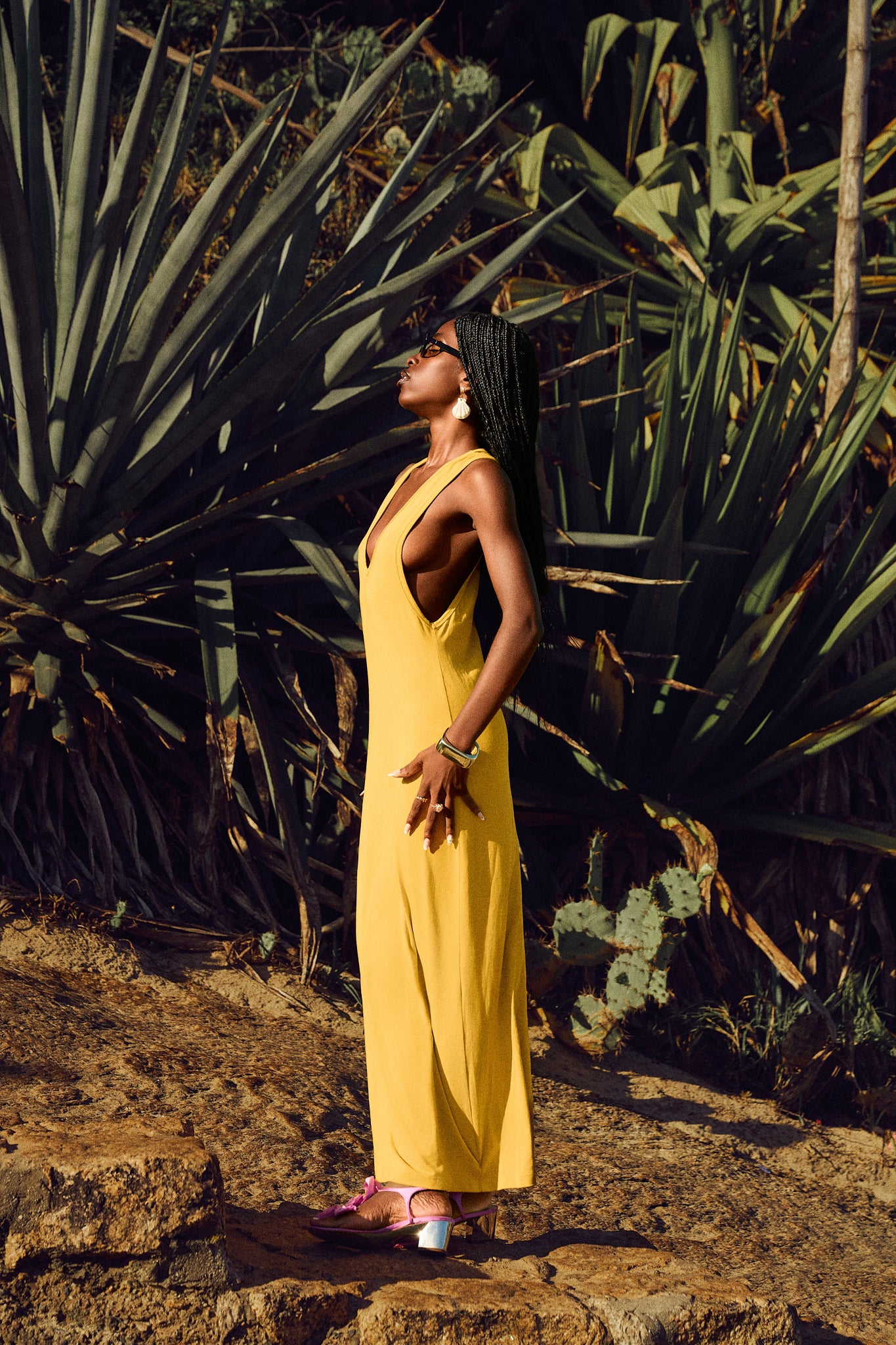 Menita Maxi dress Electric Mustard