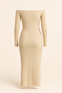Off-Shoulder Knit Midi - Punta Loca 