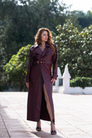 Transformer Burgundy Leather Coat - Punta Loca 