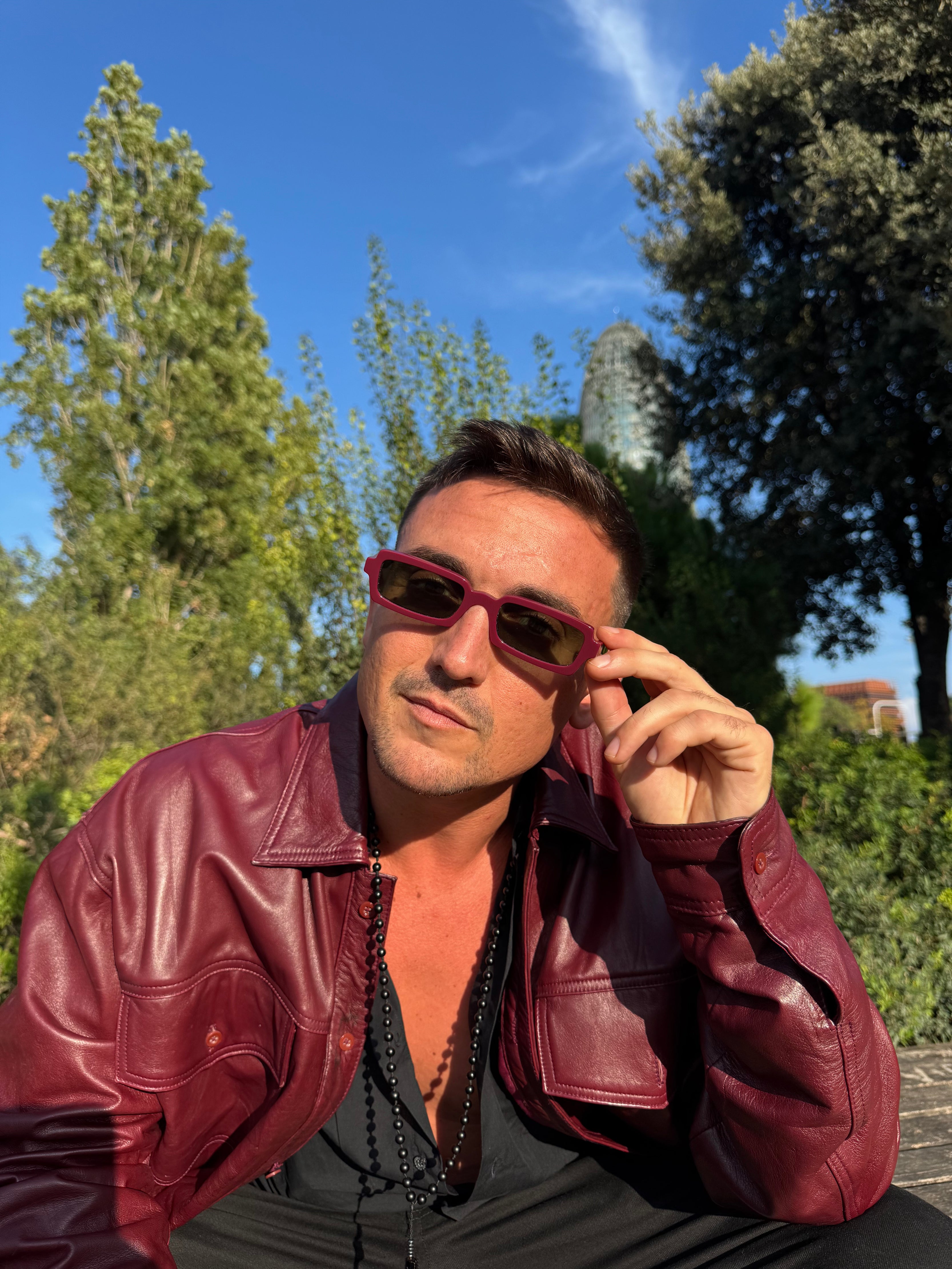 Singularidad Burgundy sunglasses