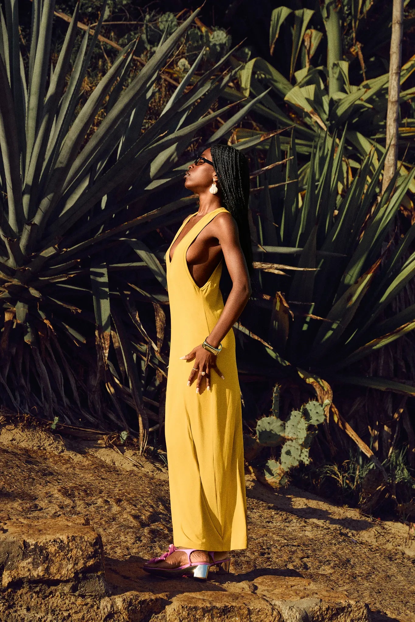 Menita Maxi dress Electric Mustard